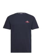 Sebago Performance Logo Tee Marinblå