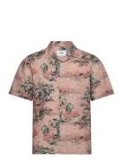 Wax London Didcot Ss Shirt Scenic Pink Rosa