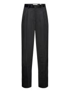 House Of Dagmar Shiny Wide Suit Pant Svart