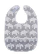 Rätt Start Elephant, Bib, Grey Grå