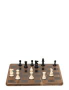 Chess Set Acacia Wood Home Decoration Puzzles & Games Games Brown Gent...