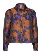 YAS Yaspirio Ls Jacquard Shirt Lila