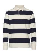 GANT Block Stripe Heavy Rugger Marinblå