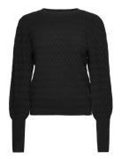 ONLY Onlfaye L/S Puffsleeve Pullover Cc Knt Svart