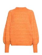 ONLY Onlcelina Ls High Pullover Knt Noos Orange