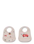 Liewood Tilda Printed Bib 2-Pack Beige