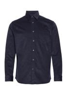 Selected Homme Slhregbenjamin Cord Shirt Ls W Marinblå