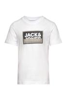 Jack & J S Jcologan Ss24/25 Tee Ss Crew Neck Ss Jnr Vit