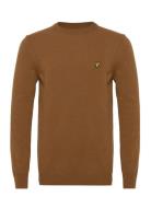 Lyle & Scott Crew Neck Lambswool Blend Jumper Brun