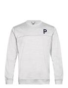 PUMA Golf Cloudspun Patch Crewneck Grå