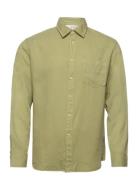 Selected Homme Slhregpastel-Linen Shirt Ls W Grön