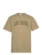 Les Deux Script T-Shirt Khaki Green