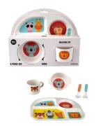 Barbo Leksaker Safari Friends 5 Pcs Colourful Mealtime Set Multi/patte...