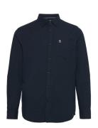 Original Penguin Ls Eco Oxford W Stre Marinblå