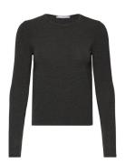 Mango Round-Neck Knitted T-Shirt Grå