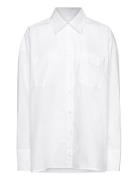 REMAIN Birger Christensen Poplin Over D Shirt Vit