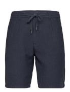 Lindbergh Linen Blend Herringb Short Blå