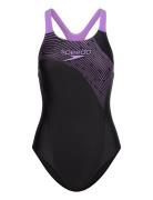 Speedo Womens Medley Logo 1 Piece Svart