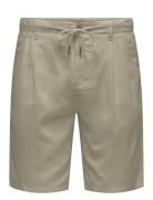 ONLY & SONS Onsleo Linen Mix 0048 Shorts Beige