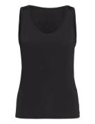 Object Objleena S/L Tank Top Noos Svart