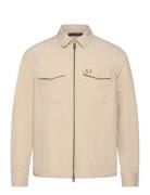 Fred Perry Zip Overshirt Beige