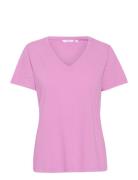 Cream Crnaia Deep V-Neck T-Shirt Rosa