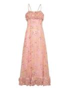 By Ti Mo Organza Strap Dress Rosa