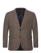 Selected Homme Slhslimdan Flannel Blazer O Beige