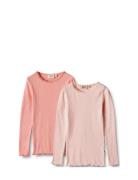 Wheat 2 Rib T-Shirt L/S Reese Rosa