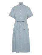 Polo Ralph Lauren Cotton Chambray Shirtdress Blå