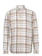 Selected Homme Slhregowen-Twisted Check Ls Shirt W Beige