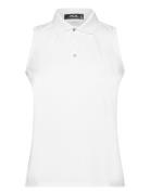 Ralph Lauren Golf Classic Fit Sleeveless Tour Polo Shirt Vit