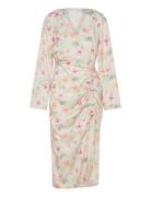Bubbleroom Drawstring L/S Midi Dress Multi/patterned