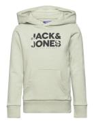 Jack & J S Jjembro Palm Sweat Hood Jnr Grön