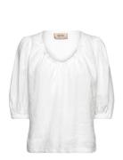 MOS MOSH Mmtaissa Linen Blouse Vit