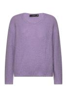 Vero Moda Vmerin Structure Ls V-Nk Pullover Ga Boo Lila