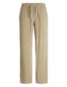 Jack & J S Jpstbill Jjwide Crinkle Jogger Pant Beige