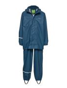 CeLaVi Basic Rainwear Suit -Solid Blå