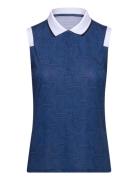 Röhnisch Deni Sleeveless Poloshirt Blå