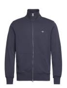 GANT Reg Shield Full Zip Sweat Blå