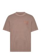 Lee Jeans Loose Logo Tee Brun