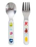Babblarna- Cutlery, Fork & Spoon Home Meal Time Cutlery Multi/patterne...