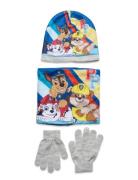 Paw Patrol Set 3 Pcs Bonnet+Collar+Gloves Multi/patterned