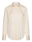 GANT Regular Satin Shirt Kräm