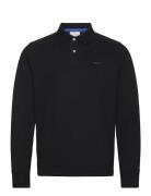 GANT Reg Contrast Pique Ls Polo Svart