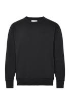 GANT Logo C-Neck Sweat Svart