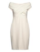 Lauren Ralph Lauren Plshd Crepe-Cocktail Dress Kräm