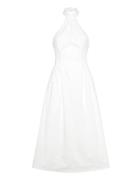 Bardot Genevieve Poplin Midi Dress Vit