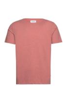 Lindbergh Mouliné O-Neck Tee S/S Rosa