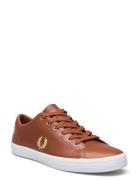 Fred Perry Baseline Leather Brun